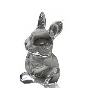 Princess House Pets crystal bunny rabbit figurine. Vintage collectible